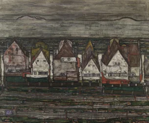 De huizen aan zee